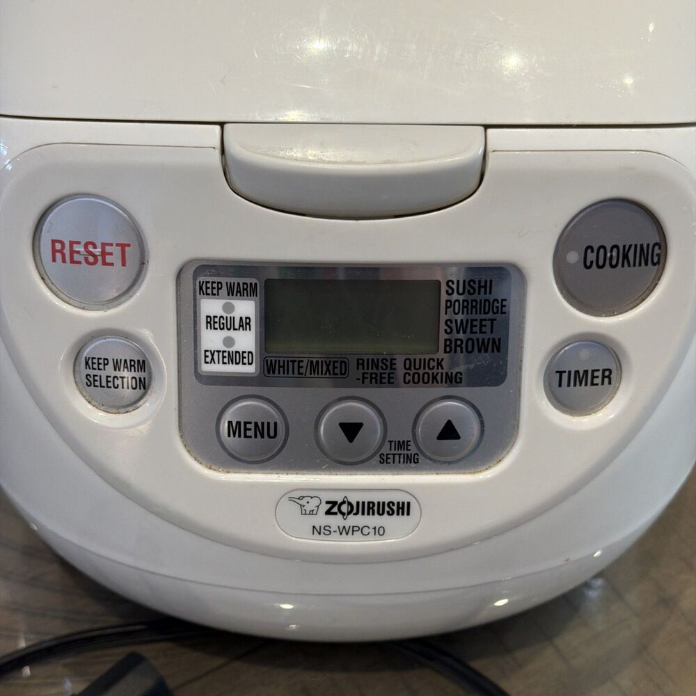 Zojirushi NS-WPC10 5.5 Cup Rice Cooker and Warmer White - Picture 2 of 5